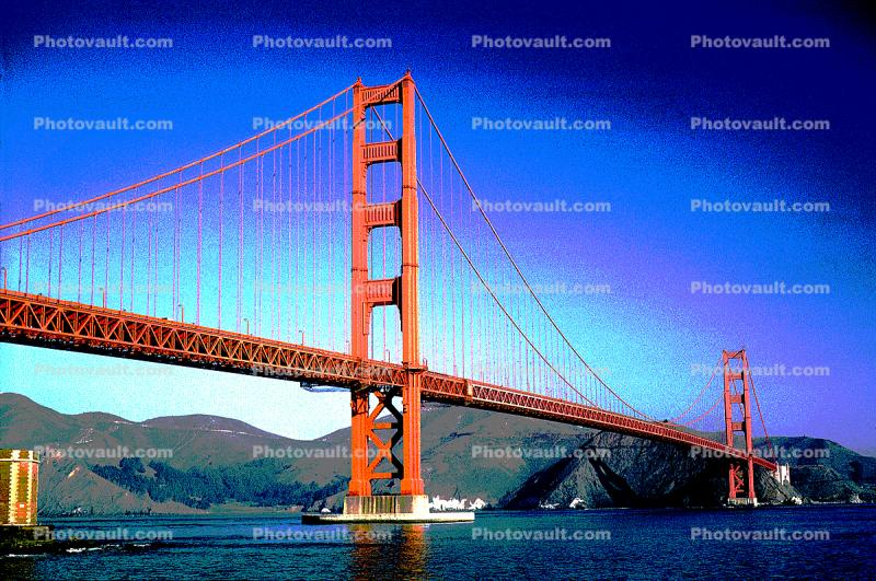 Golden Gate Bridge, 1964, 1960s, Paintography