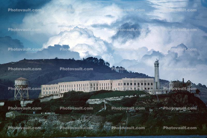 Alcatraz Island, building, lighthouse