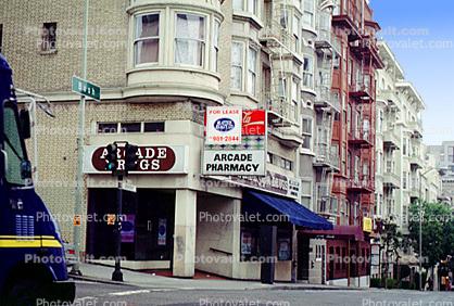 Arcade Pharmacy, Buildings, Homes, Corner Store