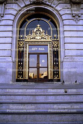 City Hall, Door, Entrance, Entryway, building, detail