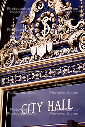 City Hall Signage, building, detail