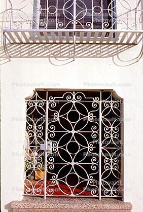 Window Door, Doorway, Ironwork, Ornate Entrance, opulant