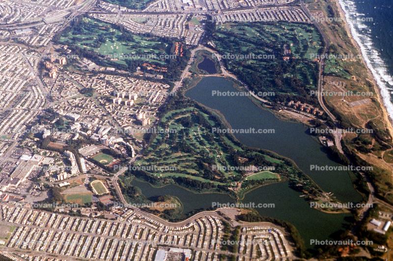 Harding Park Golf Course, Olympic Club, Lake Merced, PCH, Pacific Coast Highway, Ocean