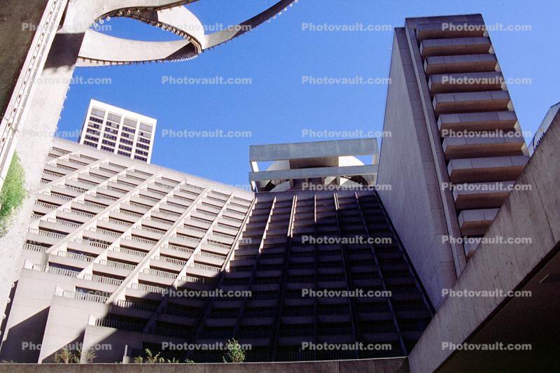 Hyatt Regency, Embarcadero Center, Hyatt, Hotel, Building, detail, Brutalism Architecture, Brutalistic