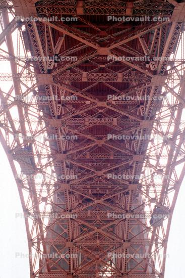 matrix, lattice work, truss, Golden Gate Bridge, detail