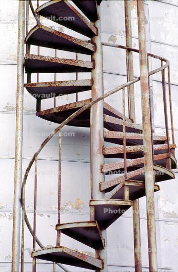 Spiral Staircase, steps, stairs, building, detail