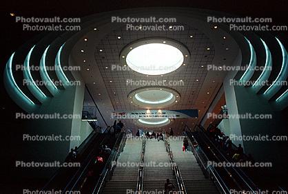 Escalator, Steps, Stairs, Skylight, Moscone Center