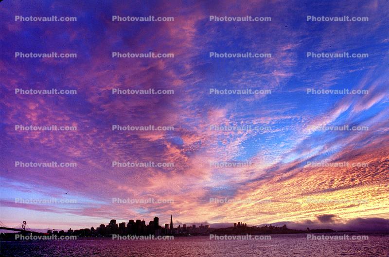 Skyline, Sunset, Clouds, Cityscape, Dusk