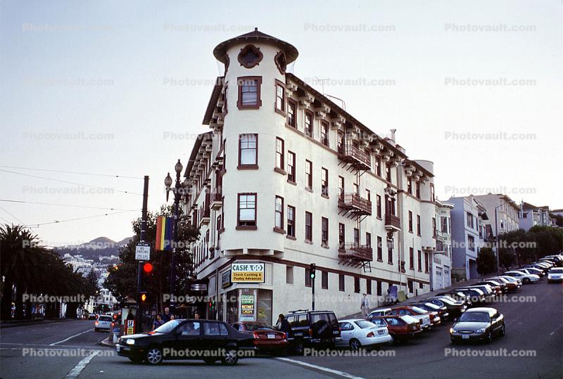 Market street near Castro, Car, Automobile, Vehicle