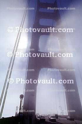 Golden Gate Bridge Tower in the Fog