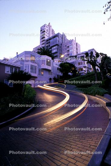 Brick roadway, Garden, Hairpin Turn, Switchback, S-curve, curviest, homes, houses, buildings