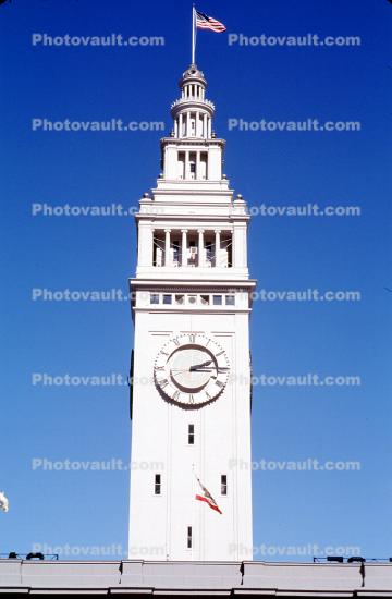 Clock Tower and flag