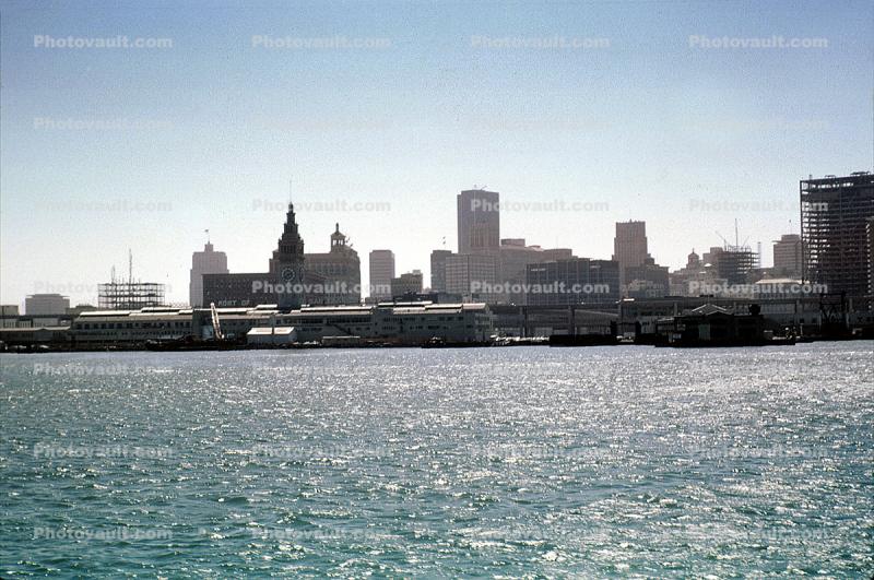 piers, docks, Cityscape, skyline, building, skyscraper, August 1966, 1960s