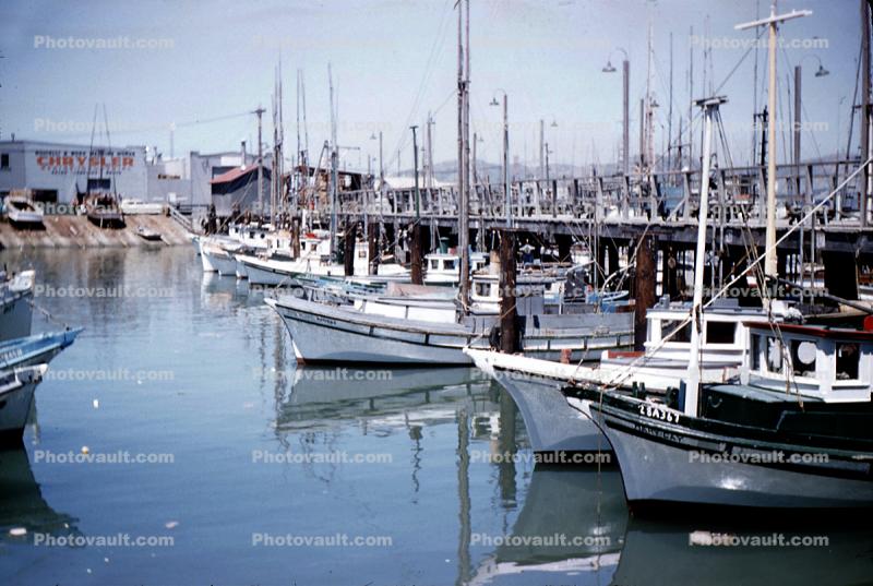 Docks, Harbor, piers, boats, July 1958, 1950s