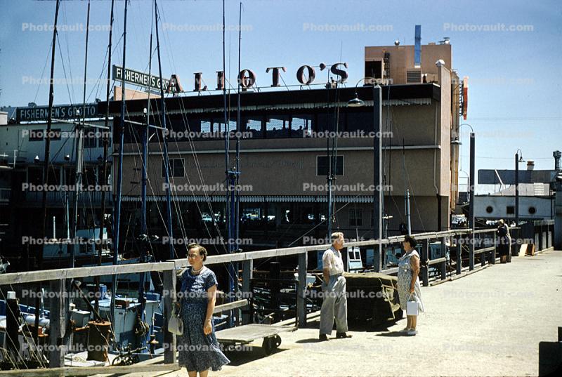 Alioto's, Docks, July 1958, 1950s