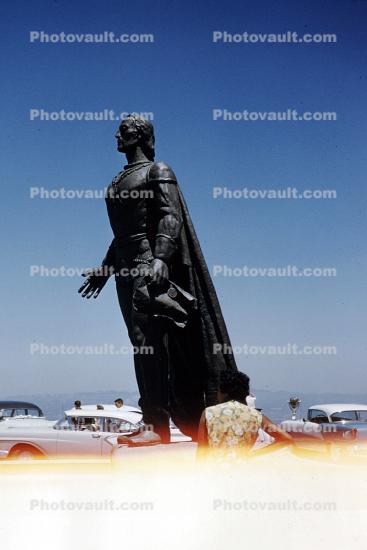 Christopher Columbus, statue, bronze, July 1958, 1950s