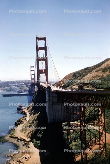 Golden Gate Bridge, July 1958, 1950s