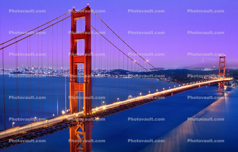 Golden Gate Bridge Dusk, this image is available as a 24 x 36 poster for $45
