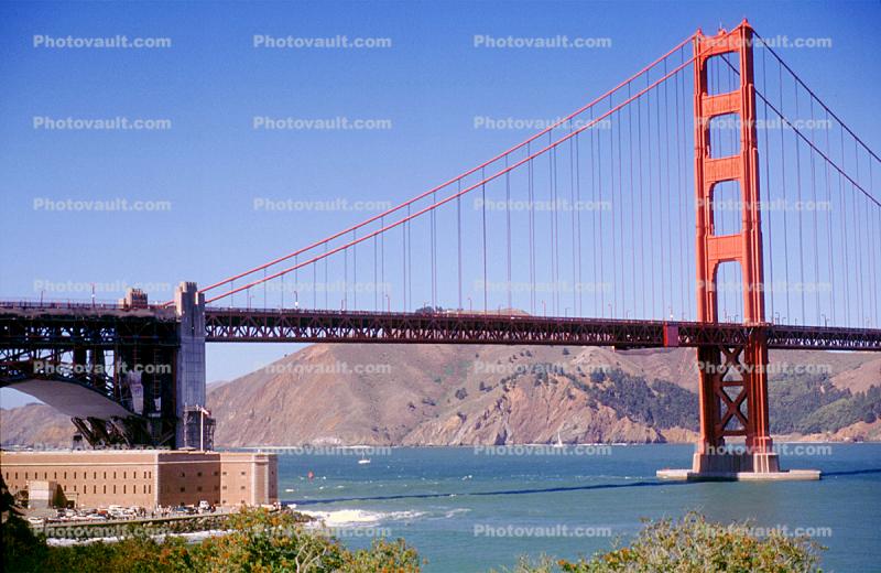 Golden Gate Bridge and Fort Point, Marin Headlands