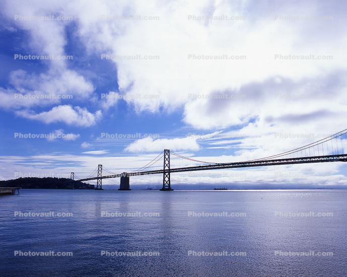 San Francisco Oakland Bay Bridge, clouds