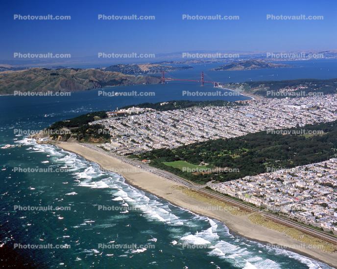 Ocean Beach, Great Highway, Golden Gate Park, sand, waves, Cliff House, Ocean-Beach