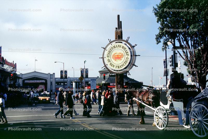 Horse Carriage, Crab, Signage, landmark, Fisherman's Wharf icon