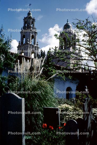 Mission Dolores Graveyard, Mission Dolores Basilica, May 1962, 1960s