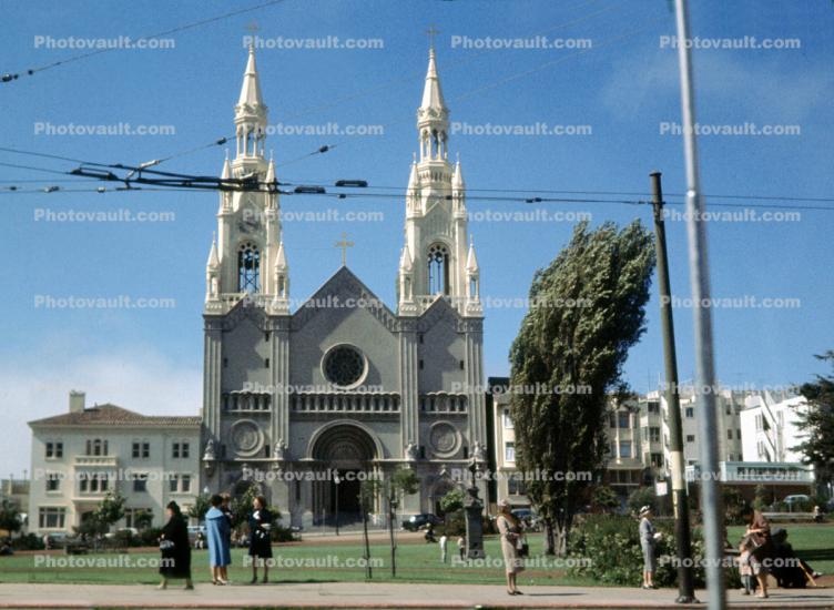 Cathedral of Saint Peter & Paul, North-Beach, Union Square, 1950s