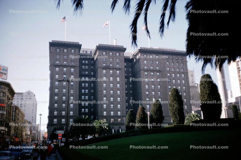 Saint Francis Hotel, Union Square, August 1963, 1960s