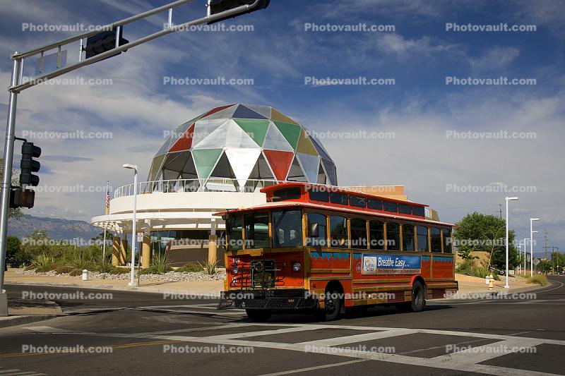 Explora, Science Center and Children's Museum, geodesic dome, Trolley Bus, Albuquerque