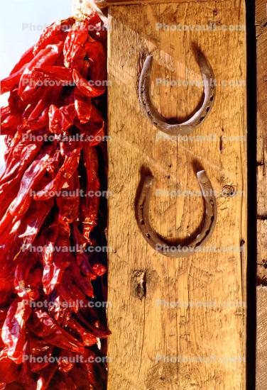 Horseshoes, Ristra, Hanging Chili Pepper Pods
