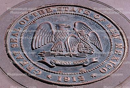 Great Seal of the State of New Mexico, Medallion, Four Corners Monument, Round, Circular, Circle