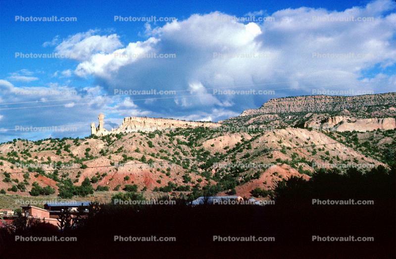 Ghost Ranch, Hills, Mountains, Clouds, Abiquiu