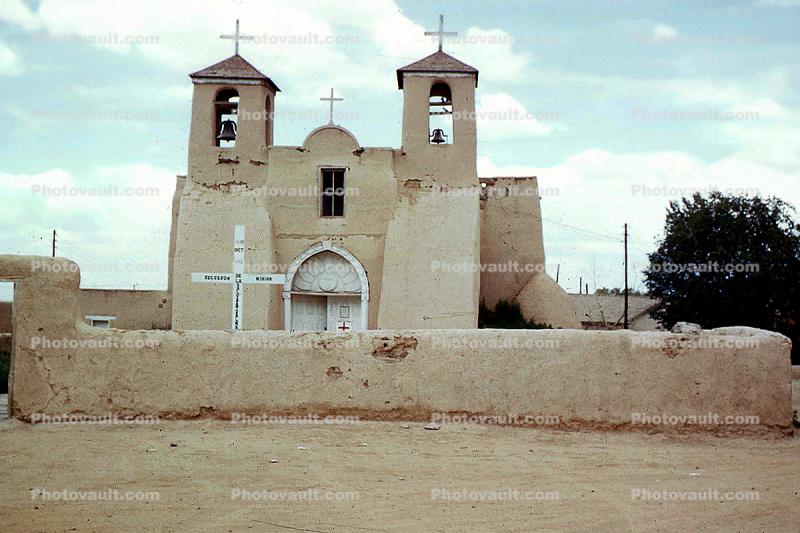 Taos New Mexico's San Francisco de Asis Church, adobe building