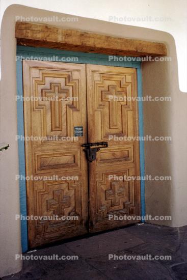 Door, Doorway, Cross, Cristo Rey Church, Christian