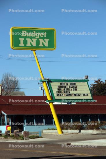 Budget Inn, Angled Sign, Elko