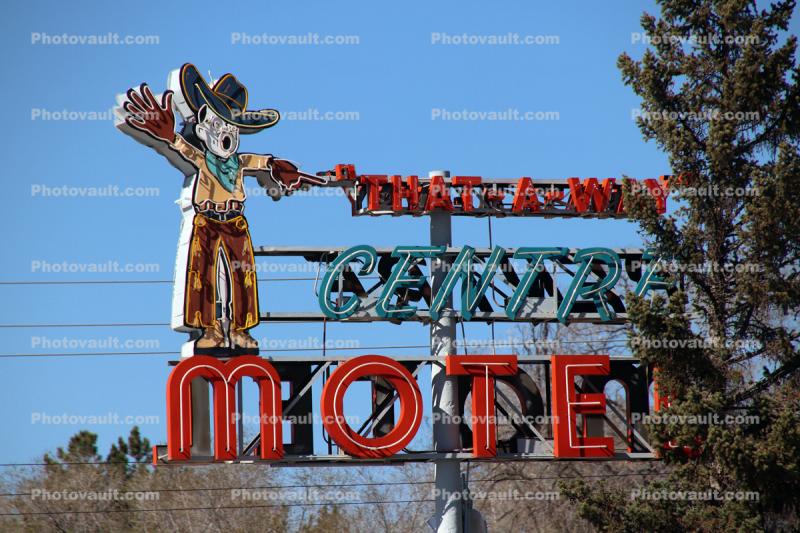 Century Motel, Cowboy Statue, Elko