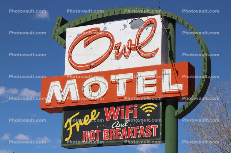 Owl Motel Signage, Battle Mountain