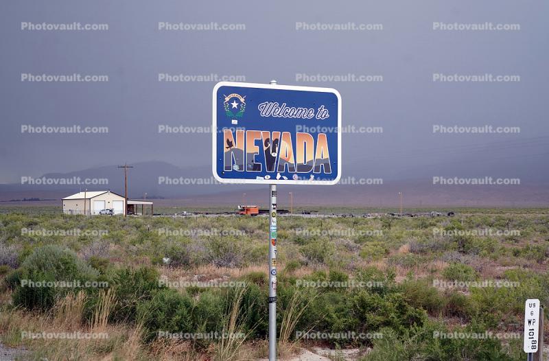 Welcome to Nevada Sign, US Highway-50