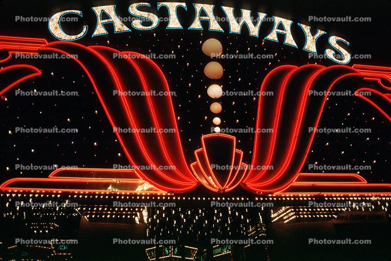 Castaways, Night, Nighttime, Neon Lights