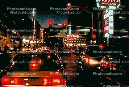 Casino, Night, Nighttime, Neon Lights, Cars, vehicles, Automobile