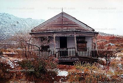 Home, House, building, snow, cold, Virginia City
