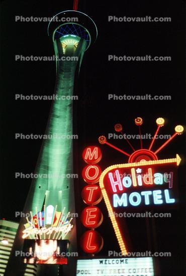 The Stratosphere, hotel, casino, building, tower, Holiday Motel