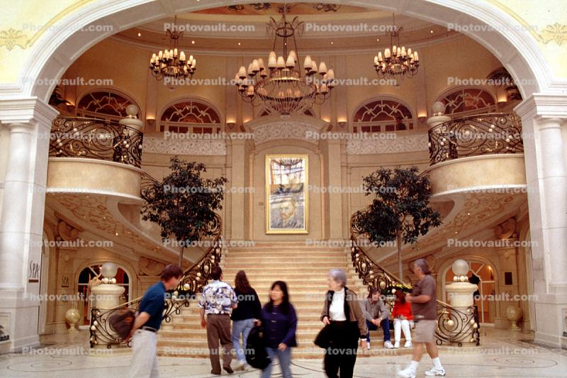 Grand Staircase, Stairs, People, Bellagio