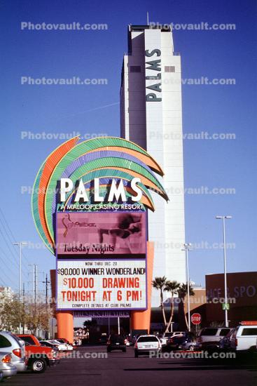 Palms sign, Hotel, building, Casino