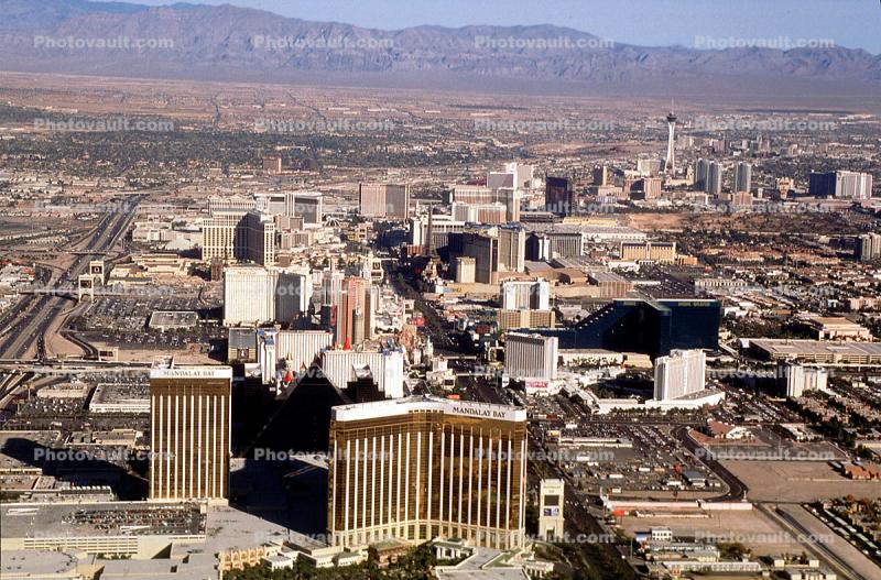The Strip, Hotel, Casino, building, cityscape, skyline, 2003