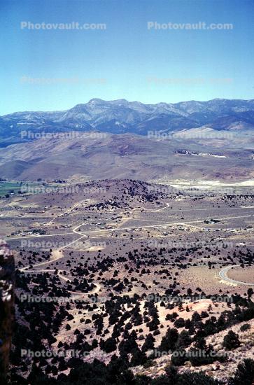 Valley, Mountains, Virginia City, Nevada, 1962, 1960s