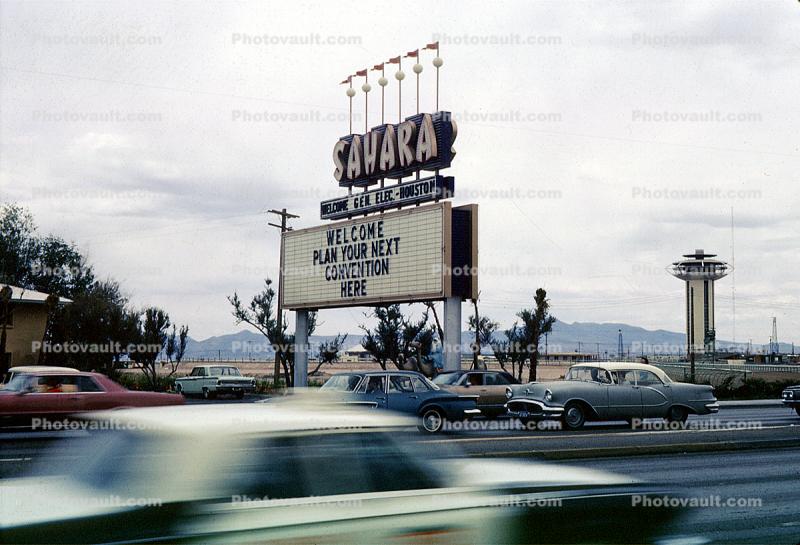 Sahara Hotel, Casino, Landmark, Cars, vehicles, Automobile, Hotel, building, 1964, 1960s