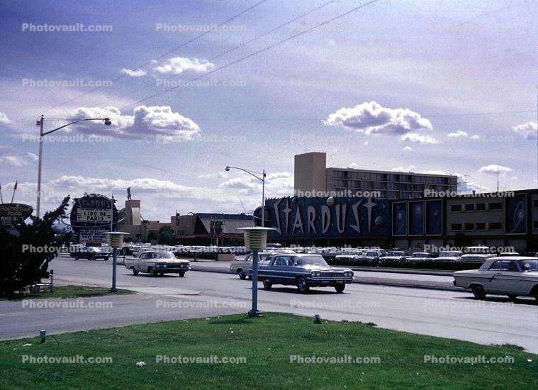 Stardust, Hotel, Casino, building, Cars, automobile, vehicles, 1964, 1960s