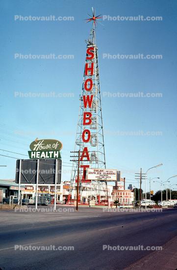 Showboat tower, Casino, House of Health, 1967, 1960s